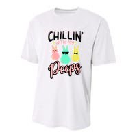Chillin With My Peeps Spring Youth Performance Sprint T-Shirt