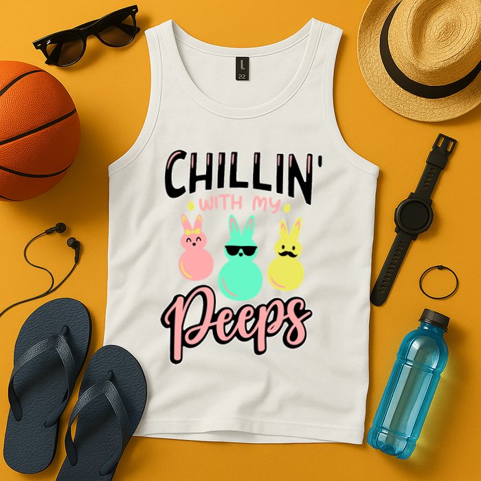 Chillin With My Peeps Spring Tank Top