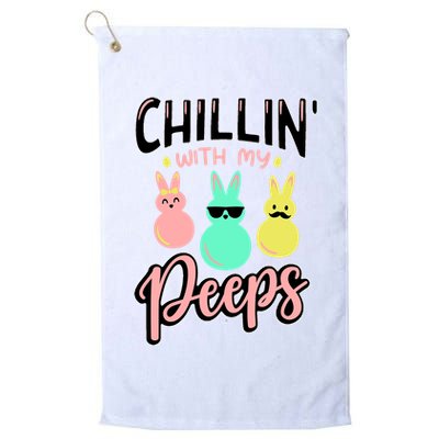 Chillin With My Peeps Spring Golf Towel