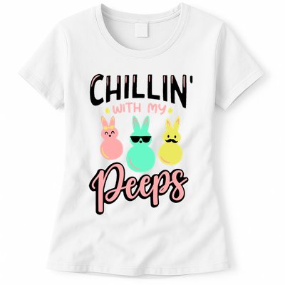 Chillin With My Peeps Spring Womens T-Shirt