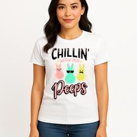 Chillin With My Peeps Spring Womens T-Shirt