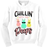 Chillin With My Peeps Spring Kids Sweatshirt