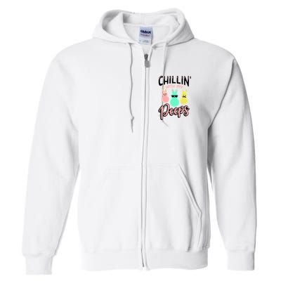 Chillin With My Peeps Spring Full Zip Hoodie