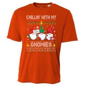 Chillin With My Gnomies Cute Buffalo Red Plaid Garden Gnome Gift Cooling Performance Crew T-Shirt