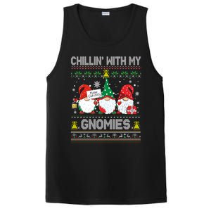 Chillin With My Gnomies Cute Buffalo Red Plaid Garden Gnome Gift PosiCharge Competitor Tank