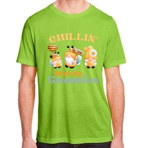 Chillin With My Gnomies Garden Gnomes With Bees Gift Adult ChromaSoft Performance T-Shirt