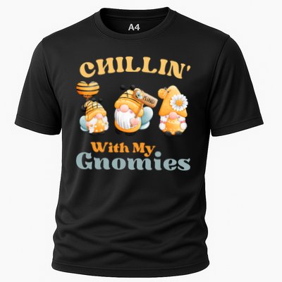 Chillin With My Gnomies Garden Gnomes With Bees Gift Performance Shirt