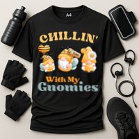 Chillin With My Gnomies Garden Gnomes With Bees Gift Cooling Performance Crew T-Shirt