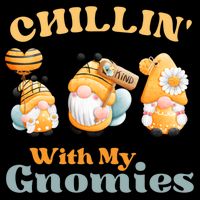 Chillin With My Gnomies Garden Gnomes With Bees Gift Cooling Performance Crew T-Shirt