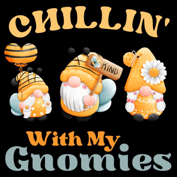 Chillin With My Gnomies Garden Gnomes With Bees Gift Cooling Performance Crew T-Shirt