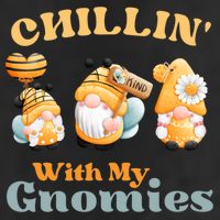 Chillin With My Gnomies Garden Gnomes With Bees Gift Adult Drive Performance Visor