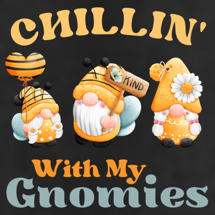 Chillin With My Gnomies Garden Gnomes With Bees Gift Adult Drive Performance Visor