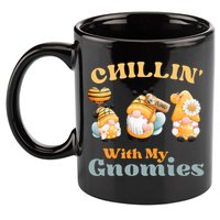 Chillin With My Gnomies Garden Gnomes With Bees Gift 11oz C Handle Ceramic Mug