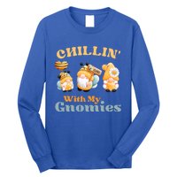 Chillin With My Gnomies Garden Gnomes With Bees Gift Long Sleeve Shirt