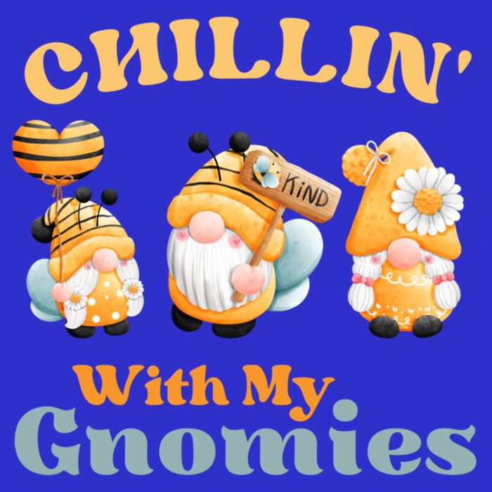 Chillin With My Gnomies Garden Gnomes With Bees Gift Long Sleeve Shirt