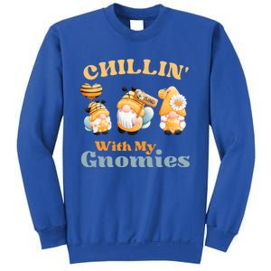 Chillin With My Gnomies Garden Gnomes With Bees Gift Sweatshirt