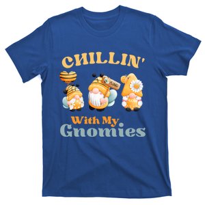 Chillin With My Gnomies Garden Gnomes With Bees Gift T-Shirt