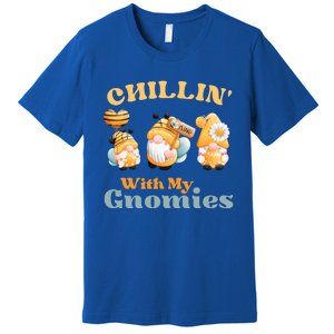 Chillin With My Gnomies Garden Gnomes With Bees Gift Premium T-Shirt