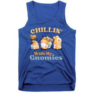 Chillin With My Gnomies Garden Gnomes With Bees Gift Tank Top