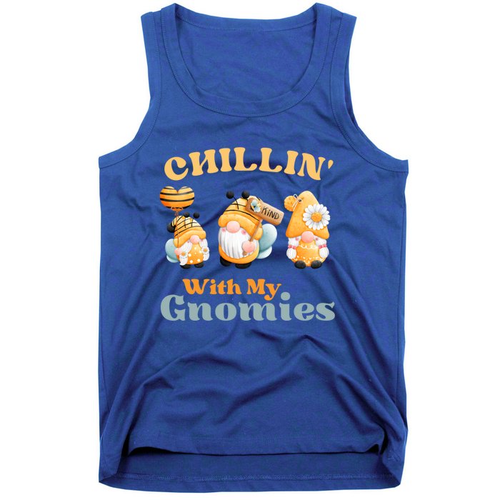 Chillin With My Gnomies Garden Gnomes With Bees Gift Tank Top