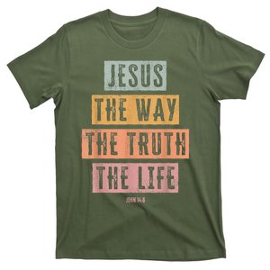 Christian Women Men Jesus The Way Truth Life T-Shirt