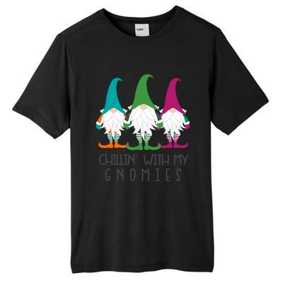 Chillin With My Gnomies Garden Gnome Christmas Lawn Care Gift Tall Fusion ChromaSoft Performance T-Shirt