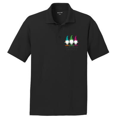 Chillin With My Gnomies Garden Gnome Christmas Lawn Care Gift PosiCharge RacerMesh Polo