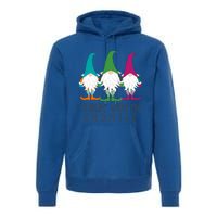 Chillin With My Gnomies Garden Gnome Christmas Lawn Care Gift Premium Hoodie