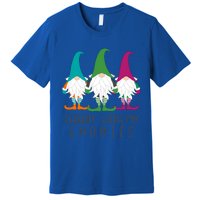 Chillin With My Gnomies Garden Gnome Christmas Lawn Care Gift Premium T-Shirt