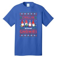 Chillin With My Gnomies Family Matching Xmas Pajamas Gnome Gift Tall T-Shirt