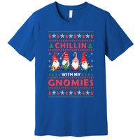 Chillin With My Gnomies Family Matching Xmas Pajamas Gnome Gift Premium T-Shirt