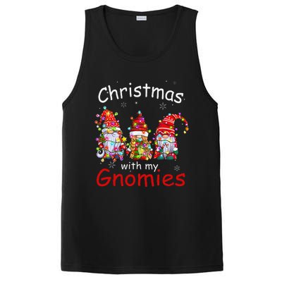 Christmas With My Gnomies Funny Gnome Christmas Lights PosiCharge Competitor Tank