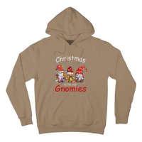 Christmas With My Gnomies Funny Gnome Christmas Lights Hoodie