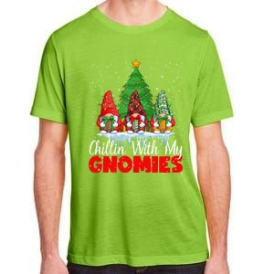 Chillin With My Gnomies Matching Family Christmas Gnome Funny Gift Adult ChromaSoft Performance T-Shirt