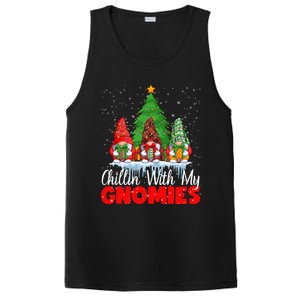 Chillin With My Gnomies Matching Family Christmas Gnome Funny Gift PosiCharge Competitor Tank