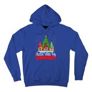 Chillin With My Gnomies Matching Family Christmas Gnome Funny Gift Hoodie