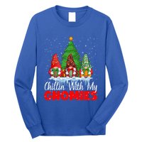 Chillin With My Gnomies Matching Family Christmas Gnome Funny Gift Long Sleeve Shirt