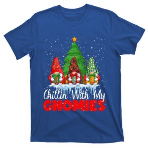 Chillin With My Gnomies Matching Family Christmas Gnome Funny Gift T-Shirt