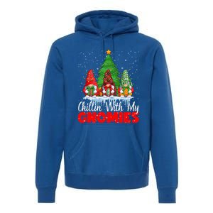 Chillin With My Gnomies Matching Family Christmas Gnome Funny Gift Premium Hoodie