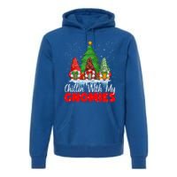 Chillin With My Gnomies Matching Family Christmas Gnome Funny Gift Premium Hoodie