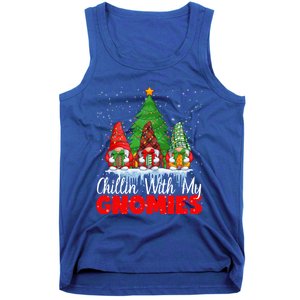 Chillin With My Gnomies Matching Family Christmas Gnome Funny Gift Tank Top