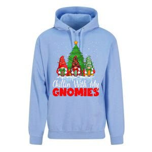 Chillin With My Gnomies Matching Family Christmas Gnome Funny Gift Unisex Surf Hoodie