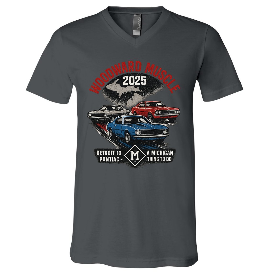 Classic Woodward Muscle 2025 V-Neck T-Shirt