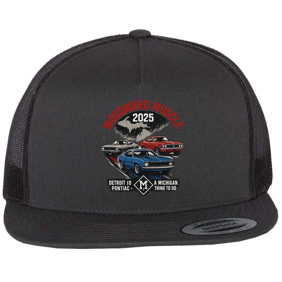 Classic Woodward Muscle 2025 Flat Bill Trucker Hat