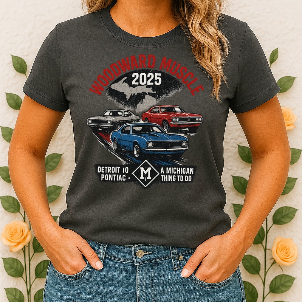 Classic Woodward Muscle 2025 Womens T-Shirt