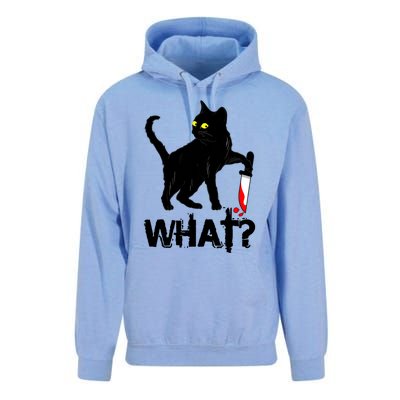 Cat What Murderous Black Cat With Knife Halloween Unisex Surf Hoodie