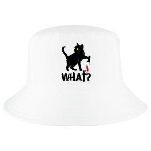 Cat What Murderous Black Cat With Knife Halloween Cool Comfort Performance Bucket Hat