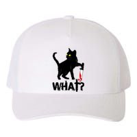 Cat What Murderous Black Cat With Knife Halloween Yupoong Adult 5-Panel Trucker Hat