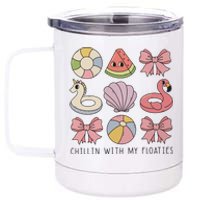 Chillin With My Floaties 12 oz Stainless Steel Tumbler Cup