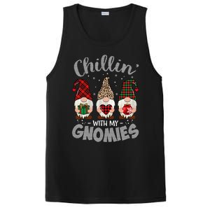 Chillin With My Gnomie Leopard Women Christmas PosiCharge Competitor Tank